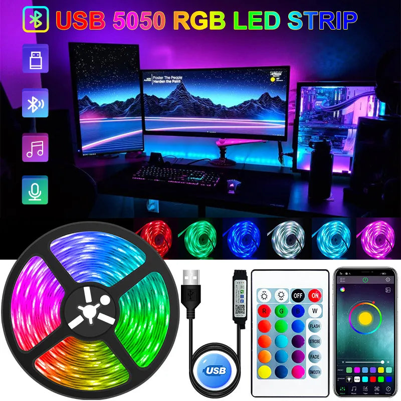 5050 RGB LED Desk Light Strip