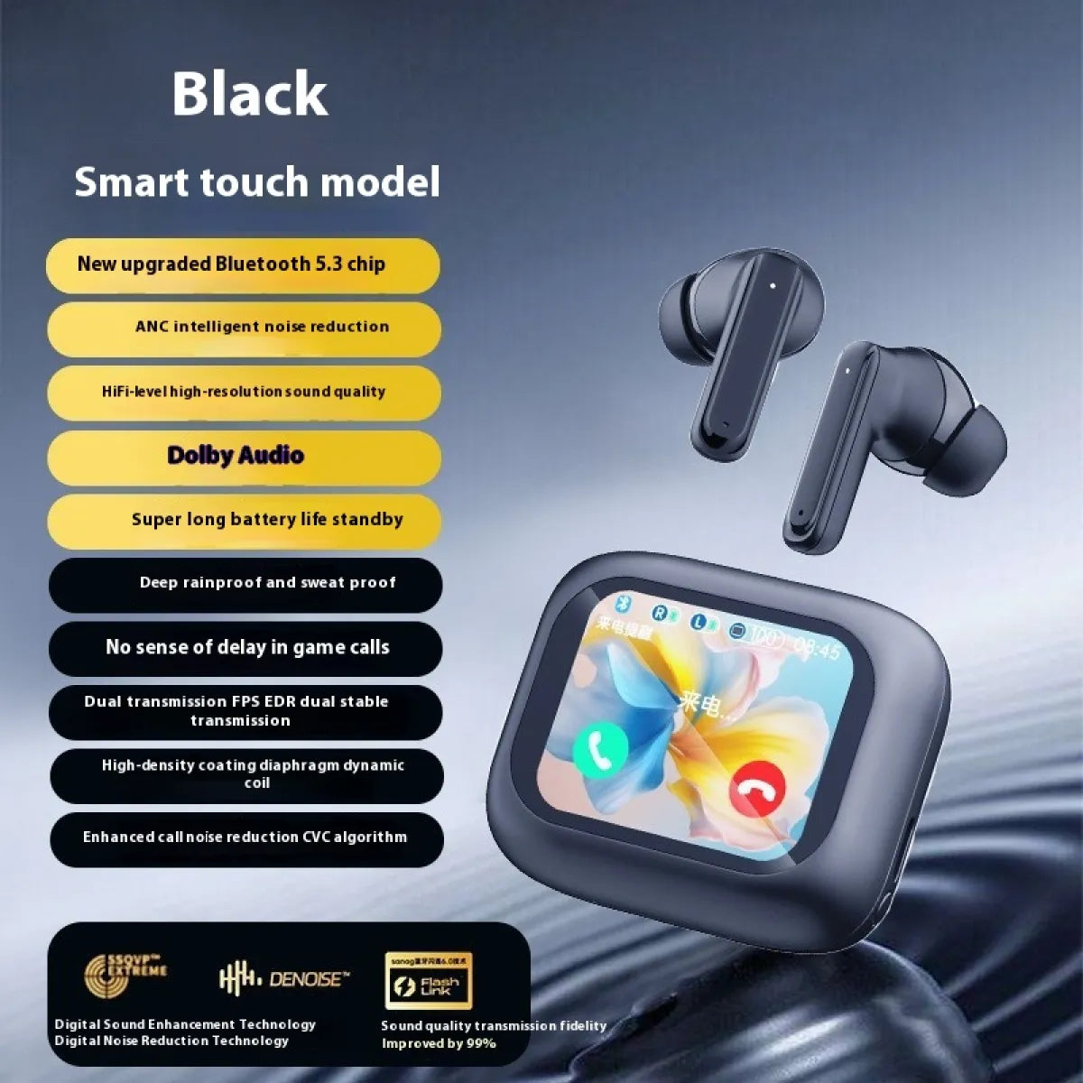 QuietBuds Wireless Earphones – Noise Reduction for Calls, Commutes & Focus