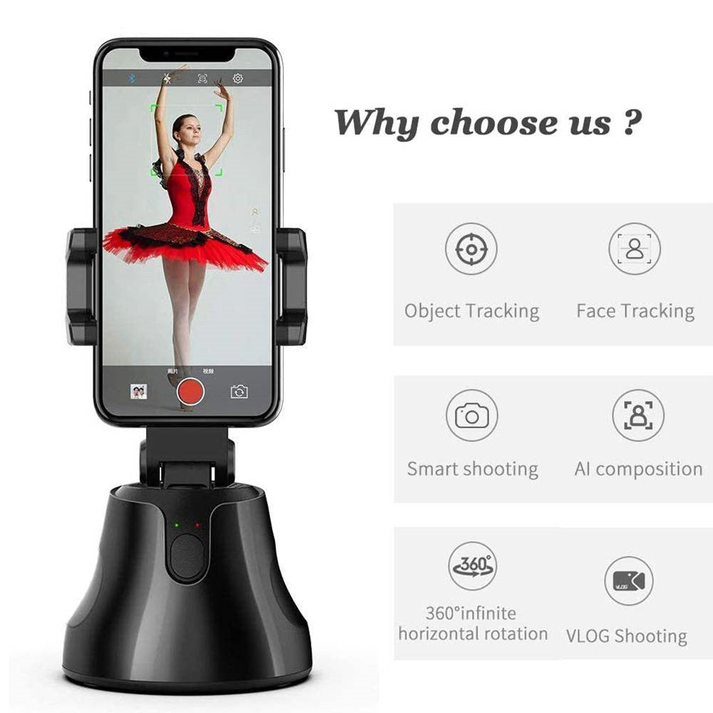 SpinShot 360° Phone Gimbal – Auto-Tracking Stabilizer for Solo Creators