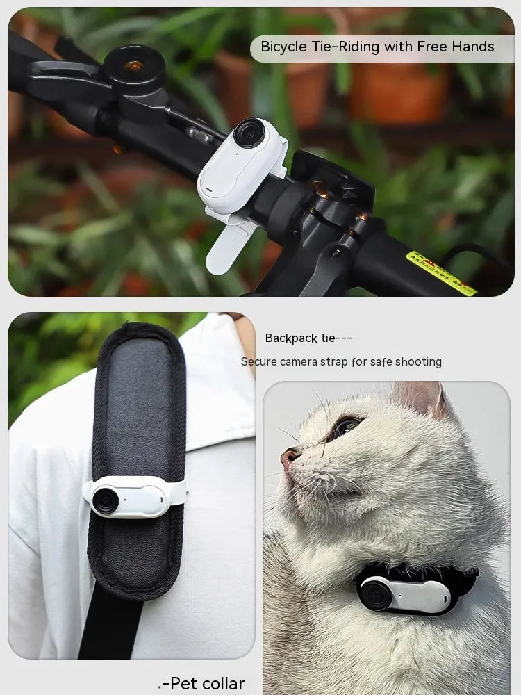 Wireless pet collar camera for cats and dogs