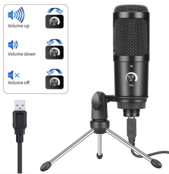 StudioCast USB Microphone – Plug & Play for Podcasts, Calls & Remote Work